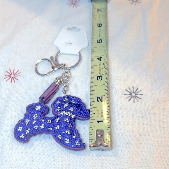Rhinestone Puppy 🐶 Dog Purse Charm/Keychain - Picture 4 of 4